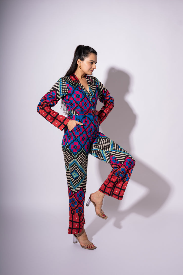 multi color jumpsuit