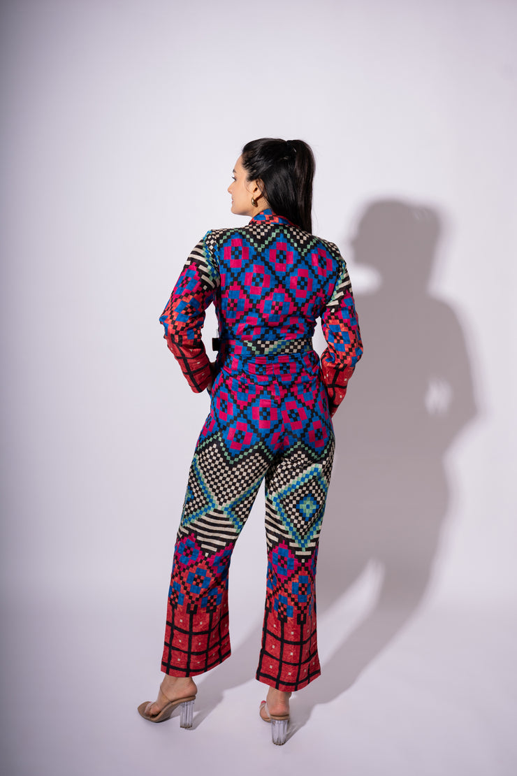 multi color jumpsuit