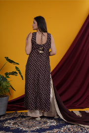 Brown Bandhani Graceful suit set