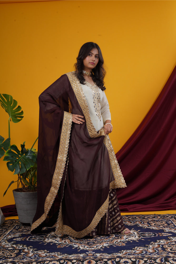Ivory & Deep Brown Royal Fusion Set