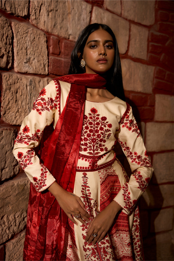 Mehr Rang – Printed Anarkali Gown