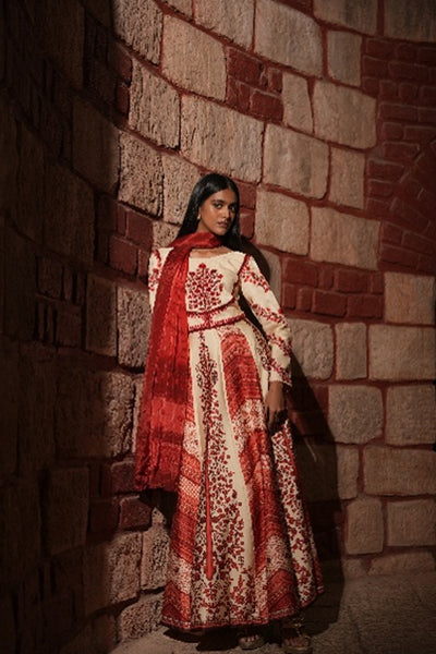 Mehr Rang – Printed Anarkali Gown