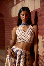 Indigo Whisper Lehenga Set