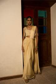 Pearl Drape Ensemble Saree