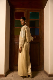 Ivory Golden Poise Jumpsuit with jacket