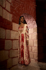 Mehr Rang embriodery jacket with blouse and pants