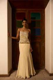 Ivory Ember corset with skirt